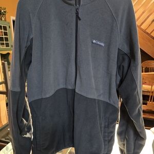 Columbia Gray Full-Zip Fleece Jacket